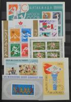 Sport gyűjtemény az egész világból 12 lapos A4-es Philux berakóban, közte szigetek, kis országok, ke...