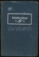 1918-1921 Egri egyházmegyei pap inttentióskönyve, autográf bejegyzésekkel. Kopott, foltos vászon-kötésben, kissé foltos lapokkal, az utolsó 6-7 lap laza.