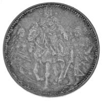 1896KB 1K Ag "Millennium" eredeti, dombornyomott, kék színű, aranyozott feliratú "Mil...