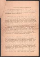 1948 Dr. Ravasz László XXVII. /és az utolsó/ püspöki jelentése. Egykorú másolat, 10 p