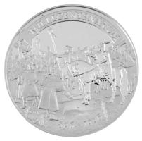 Bognár György (1944-) 1996. "Millecentenárium" kétoldalas jelzett Ag emlékérem, kapszulába...