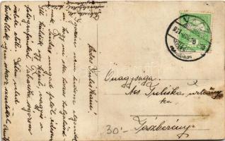 1911 Vác, Tabacska Mihály vendéglője a Budapesti főút 3. szám alatt. photo (fa)