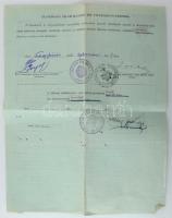 1930. A Magyar Királyi Honvédelmi Miniszterhez címzett kérvény a Háborús Emlékérem kitüntetés viselh...