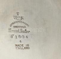 James Dixon & Sons teaszervírozó szett. Jelzett, kopással, tálcán, 38x22 cm