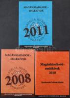 3 db Magánkiadások - emlékívek katalógus, 2008, 2011, 2018