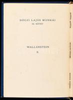 Schiller: Wallenstein. I-II. köt. Ford.: Dóczi [Dóczy] Lajos. Dóczi Lajos Munkái VIII-IX. (Bp.), é.n...