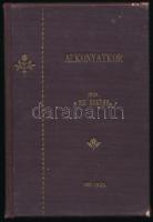 Viz Zoltán: Alkonyatkor. Versek 1898-1932. Vác, 1933, (Kapisztrán-ny.), 1 t.+ 125+(3) p. Egyetlen kiadás. Kiadói aranyozott egészvászon-kötés, festett lapélekkel, a borítón kis sérülésekkel, némi kopottsággal, az elülső szennylap és a címkép alján szakadással, helyenként kissé foltos lapokkal, tulajdonosi névbejegyzéssel.