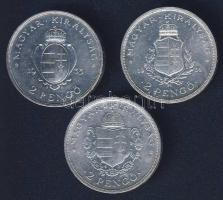 1935-36. 2P Ag "Liszt, Rákóczi, Pázmány" sor T:2