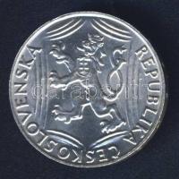 Csehszlovákia 1948. 100K Ag "Függetlenség" T:2