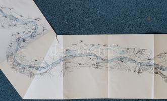 A Duna a Vaskaputól a Fekete-tengerig. (Kézzel színezett hajózási térkép, 1920-as évek)
Kiadási hel...