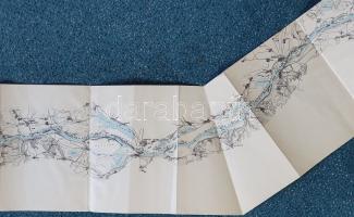 A Duna a Vaskaputól a Fekete-tengerig. (Kézzel színezett hajózási térkép, 1920-as évek)
Kiadási hel...