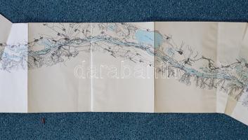 A Duna a Vaskaputól a Fekete-tengerig. (Kézzel színezett hajózási térkép, 1920-as évek)
Kiadási hel...