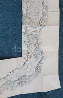 A Duna a Vaskaputól a Fekete-tengerig. (Kézzel színezett hajózási térkép, 1920-as évek)
Kiadási hel...