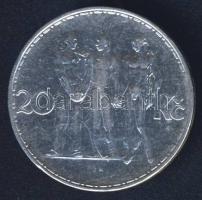 Csehszlovákia 1933. 20K Ag "Ipar, mezőgazdaság, üzlet" T:2