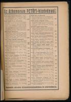 1923 Nyugat. 1923. jan. 1. XVI. évf. 1. szám. Petőfi szám! Főszerk.: Ignotus. Szerk.: Babits Mihály,...