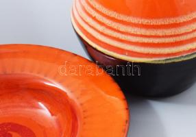 Reguly váza és tál, váza kis sérüléssel és jelzett, m: 27 cm alatt