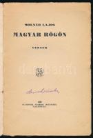 Molnár Lajos: Magyar rögön. Versek Uszód, 1928, szerzői (Sylvester Nyomda). Kiadói papírkötés, kissé...