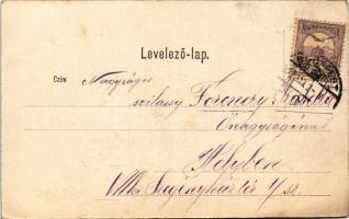 1902 Budapest VII. Erzsébet körút, villamos. Schwarcz Jakab kiadása (EK)