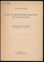 Rákosi Mátyás: A kül- és belpolitikai helyzet és feladataink. Beszámoló az Országgyűlés 1952. decemb...