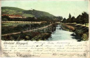 1901 Kőszeg, látkép. Róth Jenő kiadása (EK)