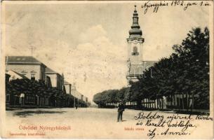 1902 Nyíregyháza, Iskola utca, templom (fl)