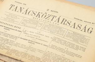 1918-1919 Vegyes, 1918-as és 1919-es újsággyűjtemény tétel: 

1918 Pesti Hírlap számai: 1918. nov....