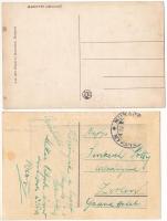 CIRKUSZI AKROBATÁK - 2 db régi képeslap: Sisters Deseil, Mariette műlovarnő / 2 pre-1945 circus post...