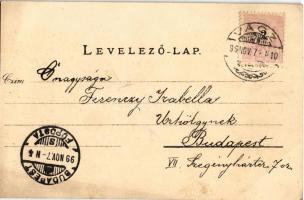 1899 (Vorläufer) Balassagyarmat, Evangélikus templom. Darvai Ármin kiadása (EK)