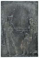 Berán Lajos (1882-1943) 1915. "Gróf Tisza István / Maros Vásárhely 1914-1915" öntött hadif...