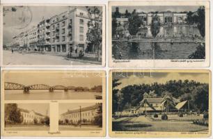 25 db RÉGI történelmi magyar város képeslap vegyes minőségben / 25 pre-1945 historical Hungarian town-view postcards in mixed quality