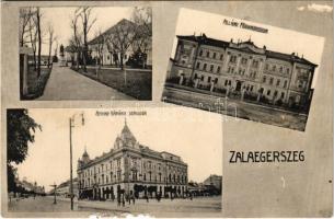 1910 Zalaegerszeg, Állami főgimnázium, Arany Bárány szálloda. Tahy R. utóda kiadása (szakadás / tear)
