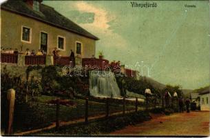 1909 Vihnyefürdő, Kúpele Vyhne; vízesés. Joerges kiadása 1908 / waterfall (fa)