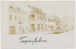 Topánfalva, Topersdorf, Campeni; utca, gyógyszertár / street view, pharmacy. photo