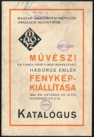 1934 Magyar Amatőrfényképezők Országos Szövetsége művészi fényképkiállítása, katalógus, 24p