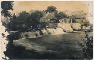 1937 Székelyudvarhely, Odorheiu Secuiesc; Küküllő gátja / Tarnava river dam. Foto-Lux (fl)