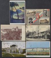 Kb. 94 db RÉGI külföldi város képeslap vegyes minőségben / Cca. 94 pre-1945 European town-view postcards in mixed quality