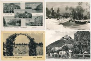 40 db MODERN magyar fekete-fehér város képeslap. Képzőművészeti Alap / 40 modern Hungarian retro black and white town-view postcards