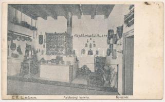 Kolozsvár, Cluj; EKE múzeum, Kalotaszegi konyha / Transylvanian museum, kitchen from Tara Calatei (fa)