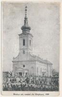 Gyegyesény, Ghighiseni (Bihar, Bihor); Biserica ort. romana, 1929 / Ortodox román templom / Romanian Orthodox church (EB)