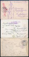 1915-1917 3 db tábori posta képeslap