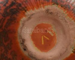 Tófej gömbváza. Jelzett, hibátlan, d: 14 cm, m: 10 cm