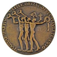 Madarassy Walter (1909-1994) 1926. Magyar Iparművészek Országos Egyesülete 1926 bronz kitüntető emlékérem (71mm) T:AU