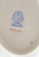 Herendi Apponyi puprpur mintás hamuzó, jelzett, hibátlan, díszdobozában, h: 13,5 cm