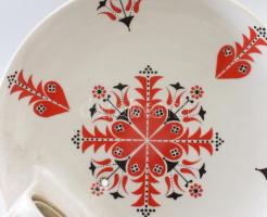 Drasche porcelán falilámpa, jelzett, kopással, 26x21 cm