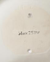 Drasche porcelán falilámpa, jelzett, kopással, 26x21 cm