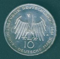 Németország 1991. 10M Ag "200 éves a Brandenburgi Kapu" T:2+