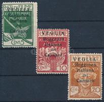 Fiume 1920 Forgalmi értékek Mi 28-30 (Mi EUR min. 150.-)