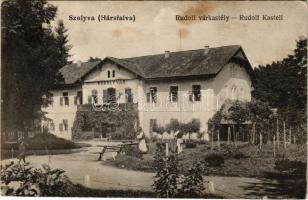 1915 Hársfalva, Nelipino, Nelipyno (Szolyva, Svaliava); Rudolf várkastély / castle (fl)