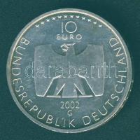 Németország 2002G 10€ Ag "50 éves a Német Televízió" T:2