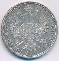 Ausztria 1885. 1Fl Ag "Ferenc József" T:AU,XF kis ph. Austria 1885. 1 Florin Ag "Fran...